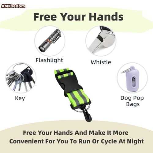 2 Pcs Reflective Belt Sash Walking Gear, High Visibility Safety Running Gear, Night Walking Safety Gear for Men Women Kids Night Dog Walking Gear - color: Pink