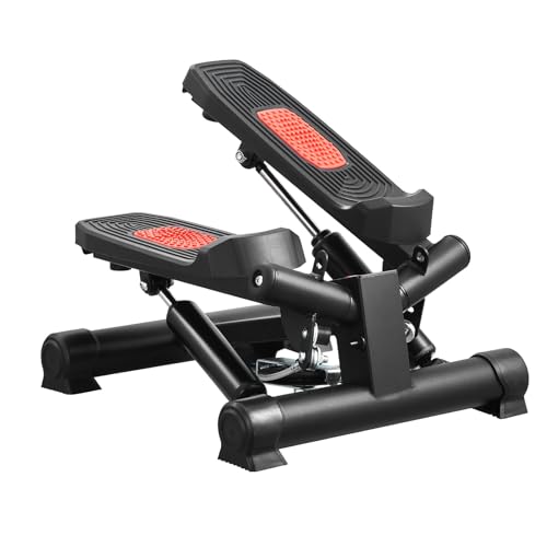 VEVOR Stair Stepper, Mini Stepper for Exercise at Home, Hydraulic Fitness Stepper with Resistance Bands, Full Body Workout Cardio Equipment, Stair Climber - style: Adjustable Twisting Stepper