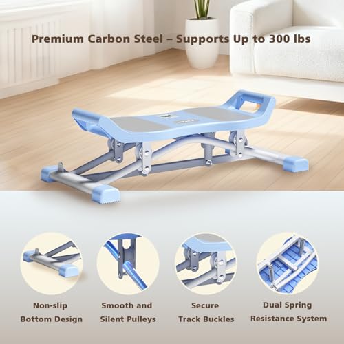 Balance Board, 6-in-1 Slide Exercise Trainer with LCD Monitor