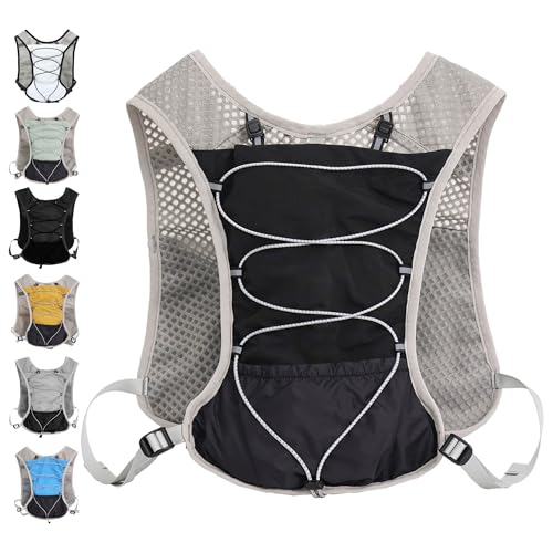 Hydration Running Vest for Women Men, Water Vest Backpack 2L, Lightweight Hydration Pack Water Backpack for Hiking, Trail Marathon Race