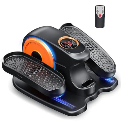 GUGTTR Under Desk Elliptical Machine, Low Impact Leg Exerciser for Seniors - color: Black