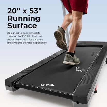Sunny Health & Fitness Fully Assembled Auto Incline Treadmill for Home Gym