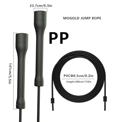 10,000-Drop Unbreakable Jump Rope, 5mm PVC Adjustable Speed Rope with Ergonomic PP Handles for Boxing, HIIT & Home Gym - color: White+Yellow