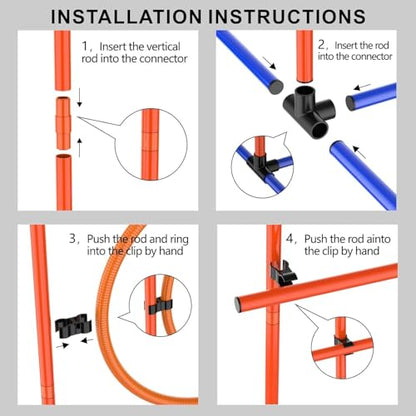 Dog Agility Equipment Set with Tunnel & Obstacles for Training - size: 2