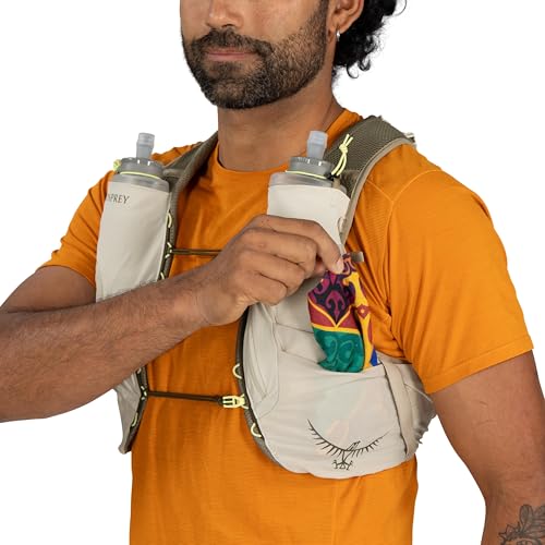 Osprey Duro 6L Men's Running Hydration Vest with Hydraulics Soft Flasks - color: Sandy Grey, size: Small