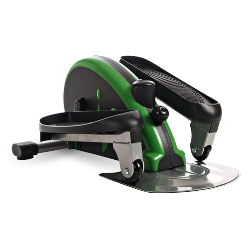 Stamina Inmotion Compact Strider Foot Exercise Machine - Under Desk Elliptical - Standing or Seated Elliptical Fitness Equipment - color: Black/Green