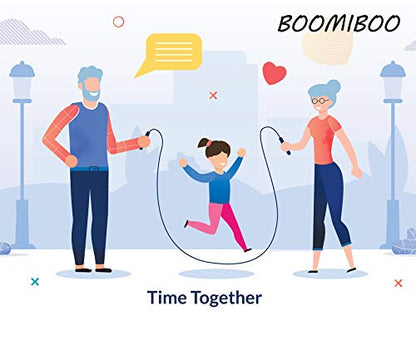 BOOMIBOO Jump Rope, Adjustable Jump Ropes,Skipping Rope Tangle-Free Rapid Speed with Ball Bearings for Women Men Kids,Exercise & Slim Body Jumprope at Home School Gym - color: Black+Red