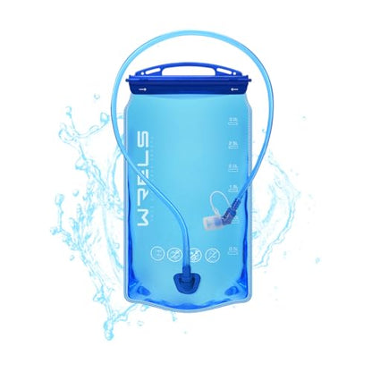 WRELS Hydration Bladder,1L/1.5L/2L/3L Water Bladder for Hydration Pack,BPA-Free Leakproof Water Reservoir for Hiking Running Camping Cycling - size: 3L—Blue