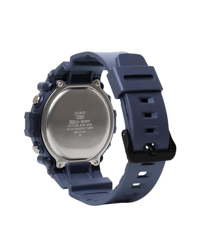 Casio Illuminator AE1500WH Series | 10-Year Battery | LED Backlight | 5-Alarms | 1/100 Sec Stopwatch | Men's Digital Watch - color: Blue, size: Standard