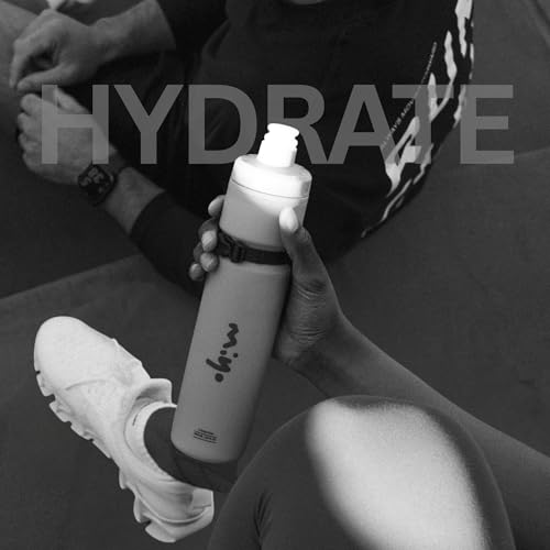 MIYO 14oz Handheld Running Water Bottle With Adjustable Strap - color: tan