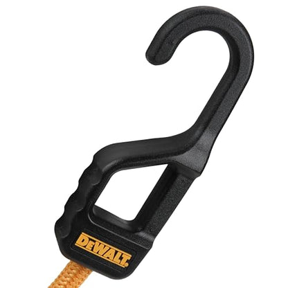 DEWALT 36" Premium Round Bungee Cords, Interlocking Quick-Pull Notch, 4-PK - size: 36"