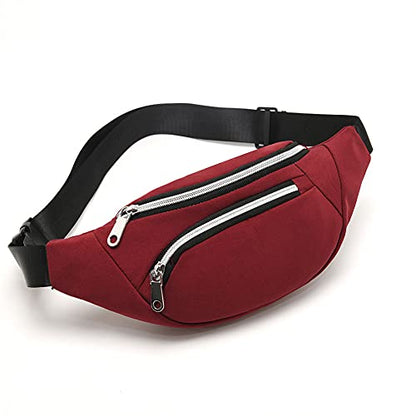 Waist Pack Bag for Men&Women - Fanny Pack for Workout Traveling Running. - color: (301)Red