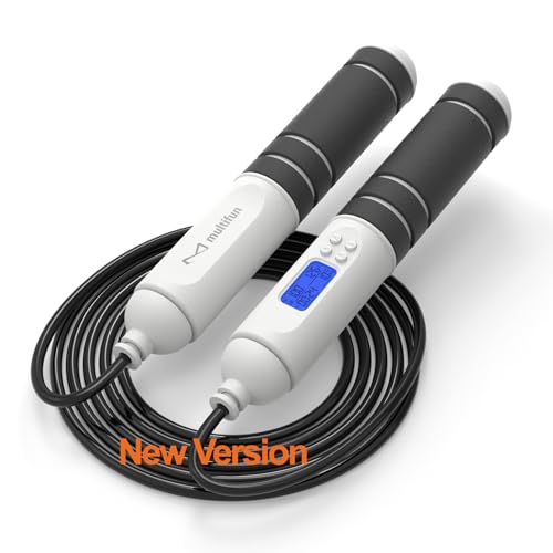 multifun Digital Jump Rope with Smart Counter & Timer - Adjustable Speed Skipping Rope for Fitness, Weight Loss, Boxing, MMA - Tangle-Free Ball Bearings & Anti-Slip Handles for Men, Women, Kids.(2026 New Evolution for 3second Rope Swap) - color: 2026 Evol