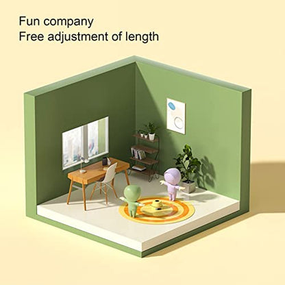 ciciglow Jump Rope Machine with Remote, Jump Workout Entertaining Interaction Rope Skipping Machine for Family, Office, Gym, Party - color: Yellow