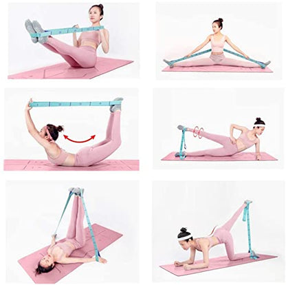 Stretch Straps, Yoga Elastic Stretching Strap with Adjustable 11 Loops