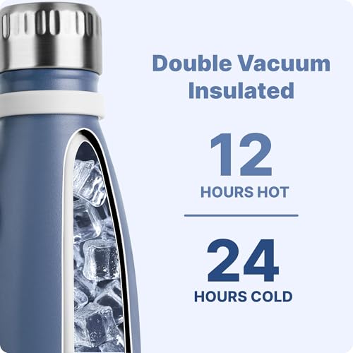 Kids Water Bottle-12 oz Leak Proof Insulated Water Bottle for Lunchbox - color: Royal Blue, size: 12 Ounces