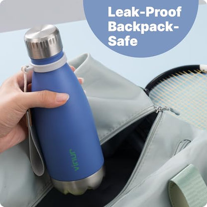 Kids Water Bottle-12 oz Leak Proof Insulated Water Bottle for Lunchbox - color: Royal Blue, size: 12 Ounces