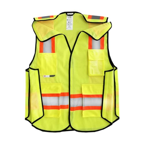Salzmann Breakaway Mesh Reflective Vest | Hi Vis Vest | US ANSI/ISEA 107 - color: Multi, size: Large-X-Large