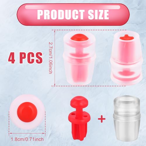 4pcs Bite Valve Replacement Sheath for Osprey, Silicone Hydration Pack Bite Valve Replacement Nozzle Mouthpiece for Hydration Pack System