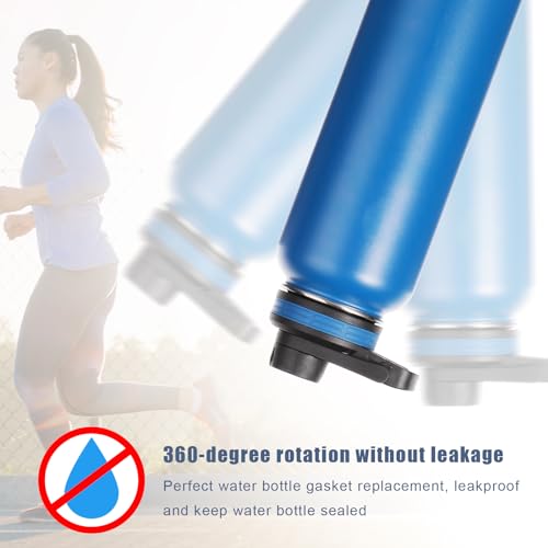 NQEUEPN 12pcs Water Bottle Gasket Replacement, Silicone Sealing Ring Gaskets Silicone Gasket Replacement for Thermoflask 24/32/40/64oz Water Bottle Lids, Chug Lid, Chug Spout, Vent Hole