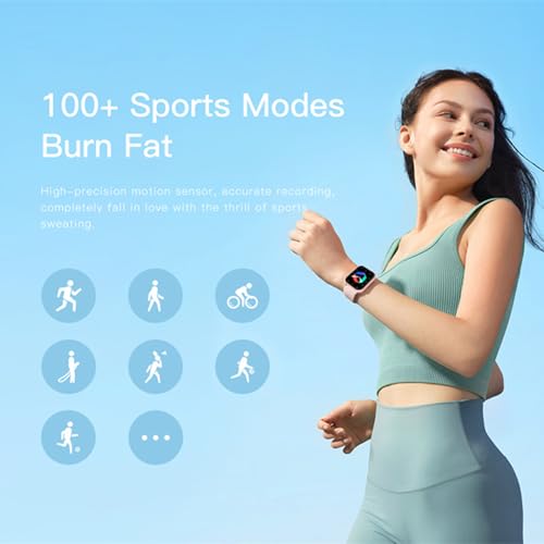 1.83-inch Large Screen Fitness Tracker with Bluetooth Call and Music Playback - 100+ Exercise Modes, Health Monitoring and Voice Assistant for Active Lifestyles