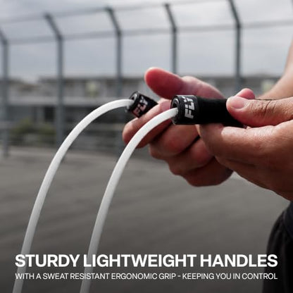 FLY Ultra Speed Skipping Rope — Premium 10ft Adjustable - color: White