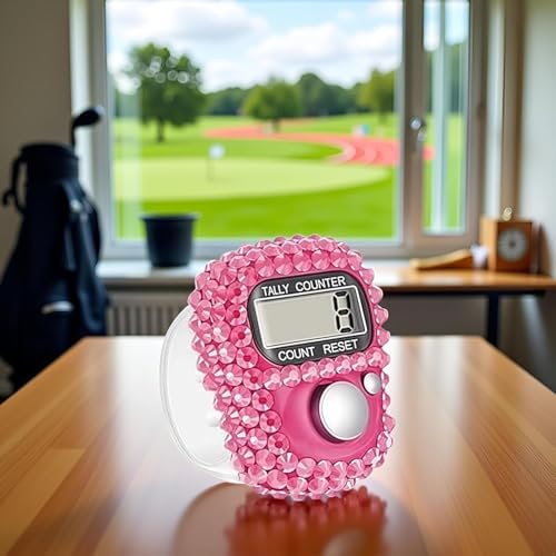 Electronic Finger Tally Counter,Portable Digital Clicker with Resettable Display,Mini Lap Counter for Golf, Track and Field,Sports/Classroom/Gym Counting Accessories