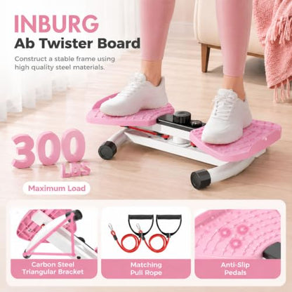 Waist Twister Machine with Digital Display, Ab Twister Board Core Workout