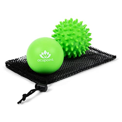Acupoint Physical Massage Therapy Lacrosse Ball Set (Spiky Ball) Physical Massage Therapy Lacrosse Ball Set (Cork)