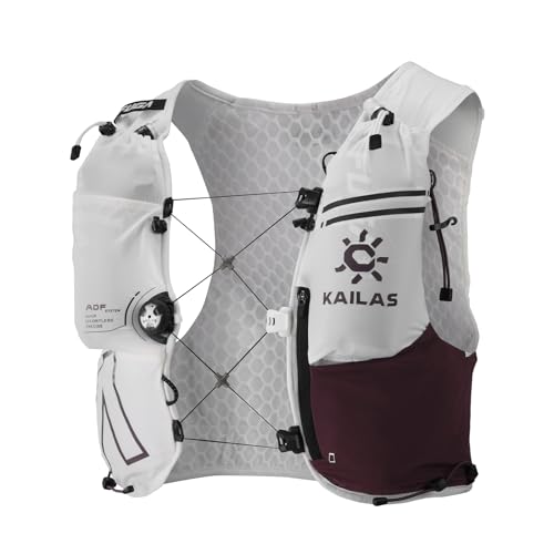KAILAS FUGA AIR 8 Ⅳ Running Hydration Vest Hydration Pack Lightweight with Two TPU Water Bladders for Women Men Trail Cycling Hiking - color: Cinnabar, size: 8L-S
