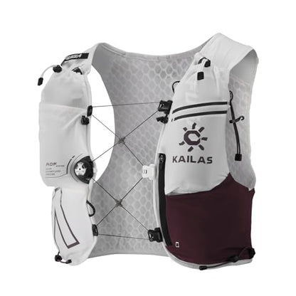 KAILAS FUGA AIR 8 Ⅳ Running Hydration Vest Hydration Pack Lightweight with Two TPU Water Bladders for Women Men Trail Cycling Hiking - color: Cinnabar, size: 8L-S