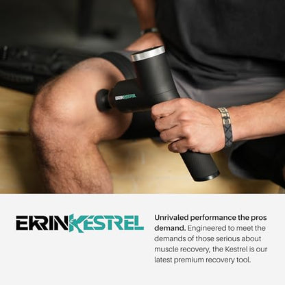 Ekrin Athletics Kestrel Massage Gun: Enhanced Precision & Comfort for Superior Muscle Recovery & Wellness | Relieve Sore Muscles and Stiffness