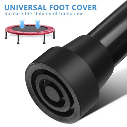 BESPORTBLE Trampoline Leg Replacement Parts Trampoline Leg with Pad Covers Stainless Steel Tube Outdoor Weather-Resistant Accessories 6 Piece Set 7.48X1.57X1.57 Inch