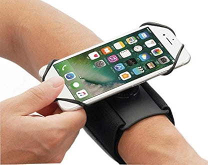 Running Sports Armband Wrist Band Phone Holder Bag Pouch Case for Samsung Galaxy S26 S25+ S24+ S23+ Plus S22 Ultra S21 A57 A37 A17 A16 iPhone 17 16 15 14 Plus 13 12 11 Pro Max SE Google Pixel 10 9 8 7