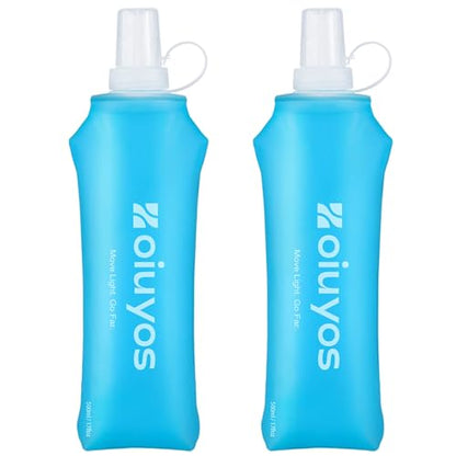 Running Vest (Large) & 2 Pack Soft Water Bottle