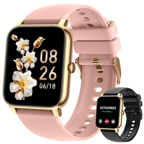 Smart Watch for Women Fitness Tracker: Smart Watches for Women Digital Mens Watches Make/Answer Call Waterproof Running Smartwatch Android Phone iPhone Samsung Compatible Heart Rate Monitor