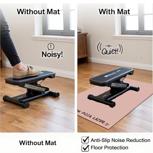 Elliptical Mat, Pink - color: Pizza-pink