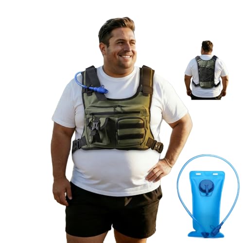 King Mills Plus Size Hydration Trail Running Vest with Water Pouch