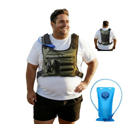 King Mills Plus Size Hydration Trail Running Vest with Water Pouch