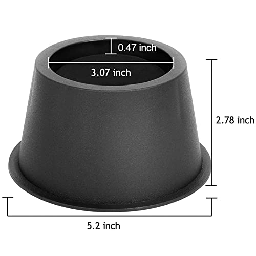 BTSD-home Round Bed Risers 3 Inch - color: 3 Inch, size: 4 Pack