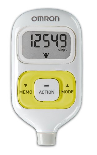Omron Hj-203yl Activity Tracker, White W/Yellow