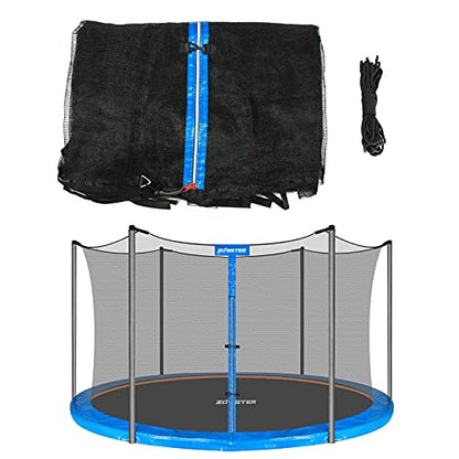 Trampoline Net Replacement Safety Trampoline Net for 6 Straight Poles - size: 12FT Frame