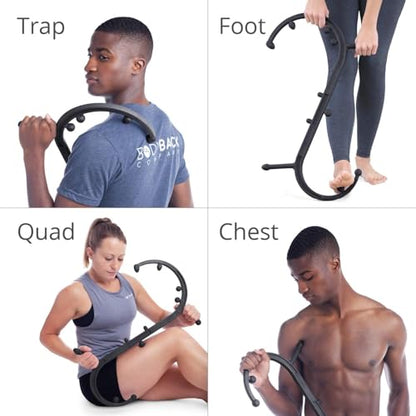 Body Back Buddy Classic Back Massager & Neck Massager for Pain Relief Black - color: Black, size: Classic