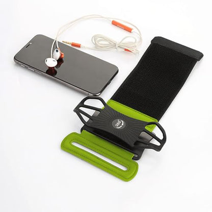 Universal Cell Phone Wristband Holder 360°Rotation Forearm Wrist Workout Sports Arm Band Fits Samsung Galaxy S25 S24 S23 S22 S21 S20 Ultra Plus Fe A25 A42 A05, Moto G Power Stylus Play 5G (Green) - color: Green