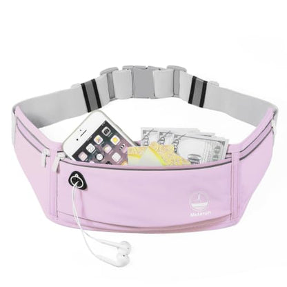 Slim Running Belt Fanny Pack, Phone Holder Waist Pack Money Belt - Lilac - color: X Lilac