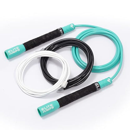 Elite Jumps Freestyle PVC Jump Rope Bundle, - color: Turquoise
