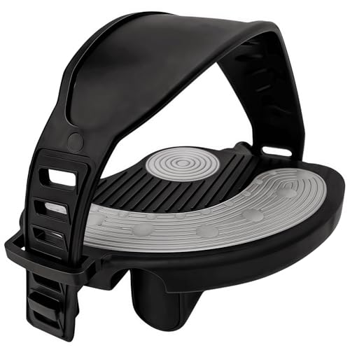 YBEKI Pro-Grade Exercise Bike Pedals with Adjustable Straps - 9/16" & 1/2" Spindle for Indoor Peloton/Schwinn/Spin Bikes | Heavy-Duty PP Plastic & PVC Straps + 500lb Capacity - color: 9/16 spindle