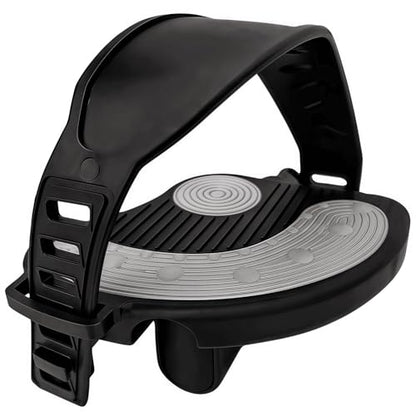 YBEKI Pro-Grade Exercise Bike Pedals with Adjustable Straps - 9/16" & 1/2" Spindle for Indoor Peloton/Schwinn/Spin Bikes | Heavy-Duty PP Plastic & PVC Straps + 500lb Capacity - color: 9/16 spindle