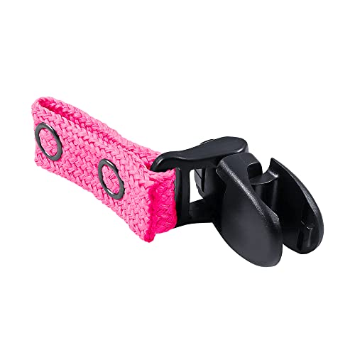 Hydration Pack Drink Tube Lanyard Clip - color: Hot Pink