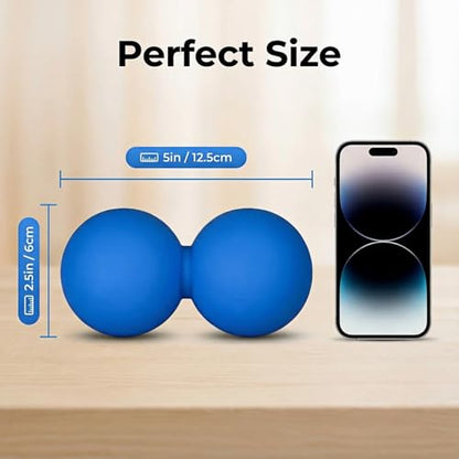 Peanut Massage Ball for Myofascial Release, Silicone Massager